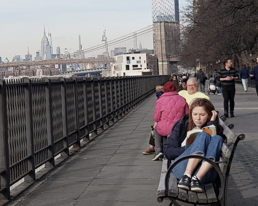 new york brooklyn hights girl reading