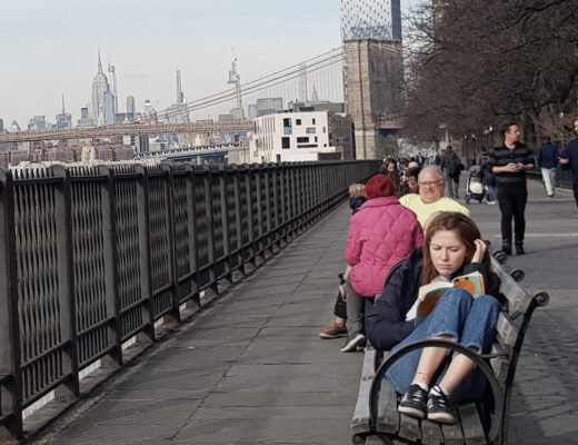 new york brooklyn hights girl reading